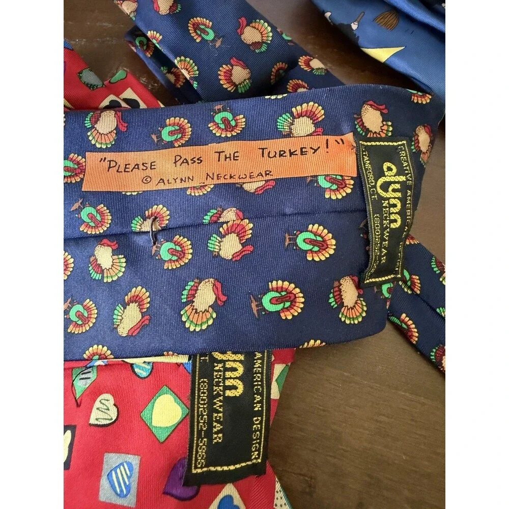Holiday Silk Ties - Alynn Hallmark Ian Heath - Xmas V-day Thanksgiving Halloween